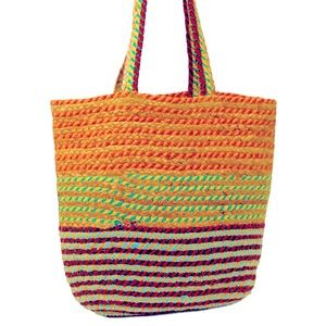 Sondra Roberts jute beach bag